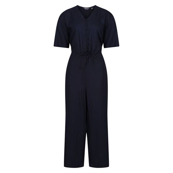 Regatta Womens/Ladies Streap Lightweight Button Front Short-Sleeved Jumpsuit / N - Picture 1 of 6